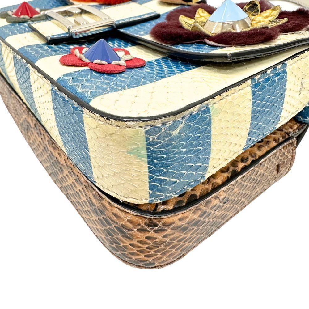 Fendi Brown Python Shoulder Bag Flowerland - image 4